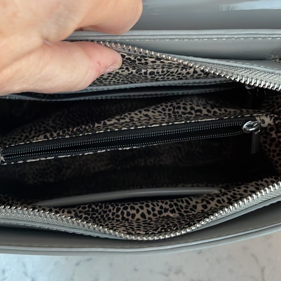 Vinyl Backpack Purse - easy to clean - wipe off with wet rag-9” W x 11” H x 3” D - Picture 4 of 13